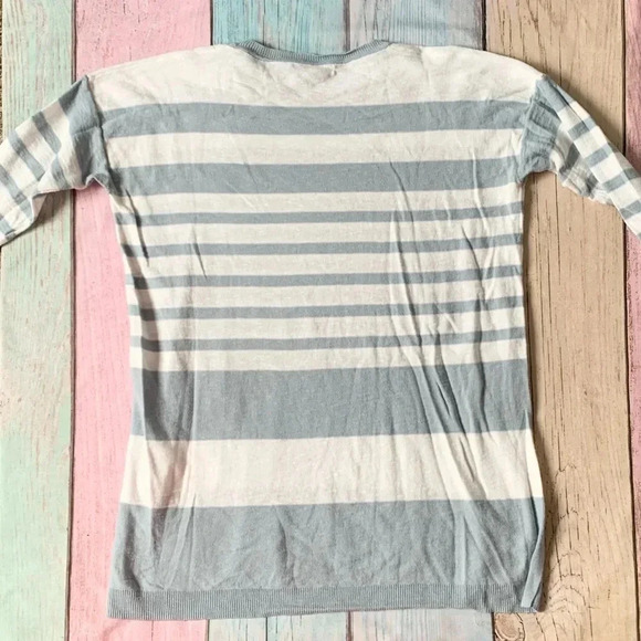 Vince 100% cotton striped lightweight sweater - Picture 7 of 7